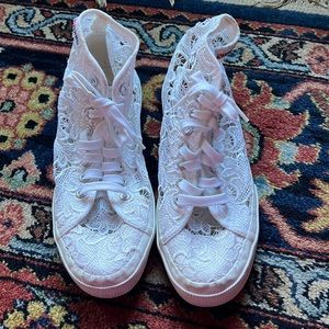 Womens Superga High-top lace sneakers